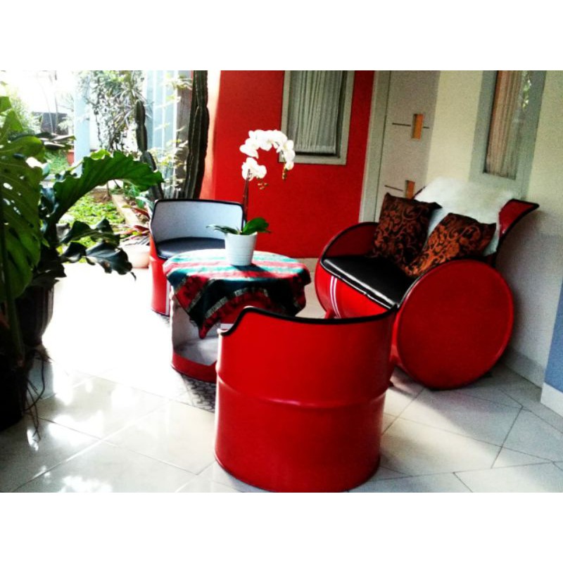 Sofa Drum Set + Meja