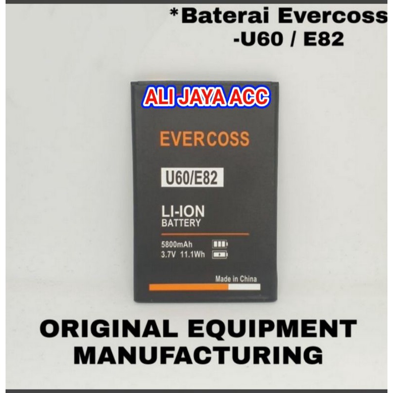 baterai hp Evercoss U60/E82 100% ORIGINAL