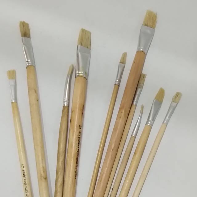 WATER COLOUR PAINTING BRUSHES Eterna  Kuas  Lukis Shopee 