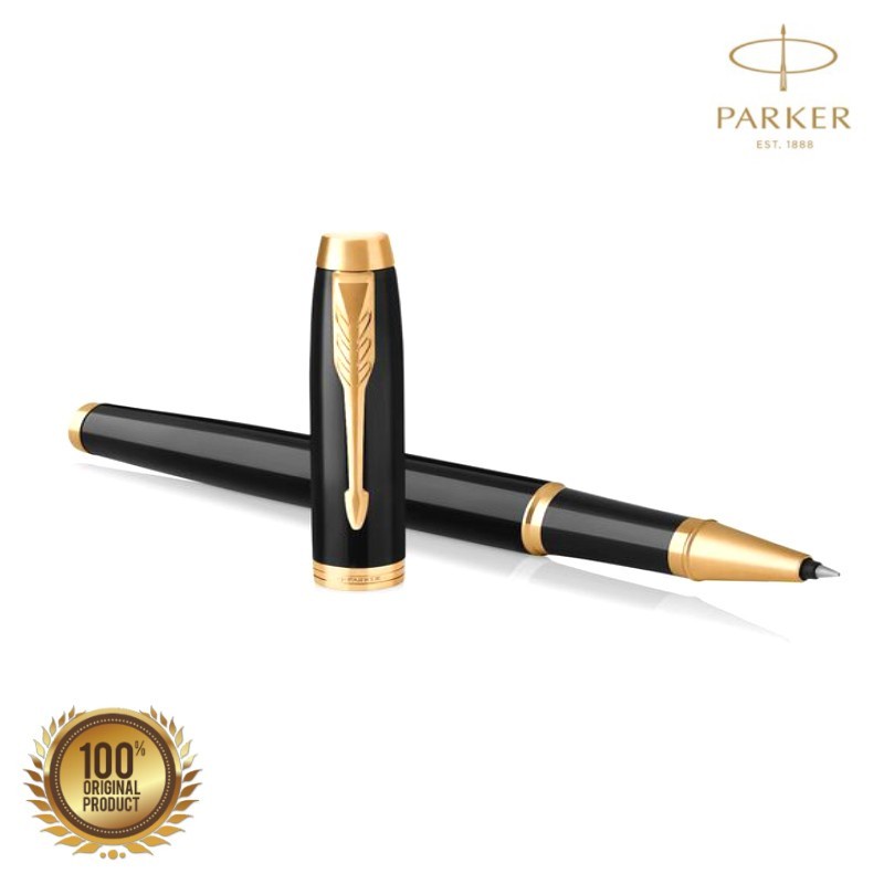 

PARKER NEW IM BLACK Gold Trim ROLLERBALL