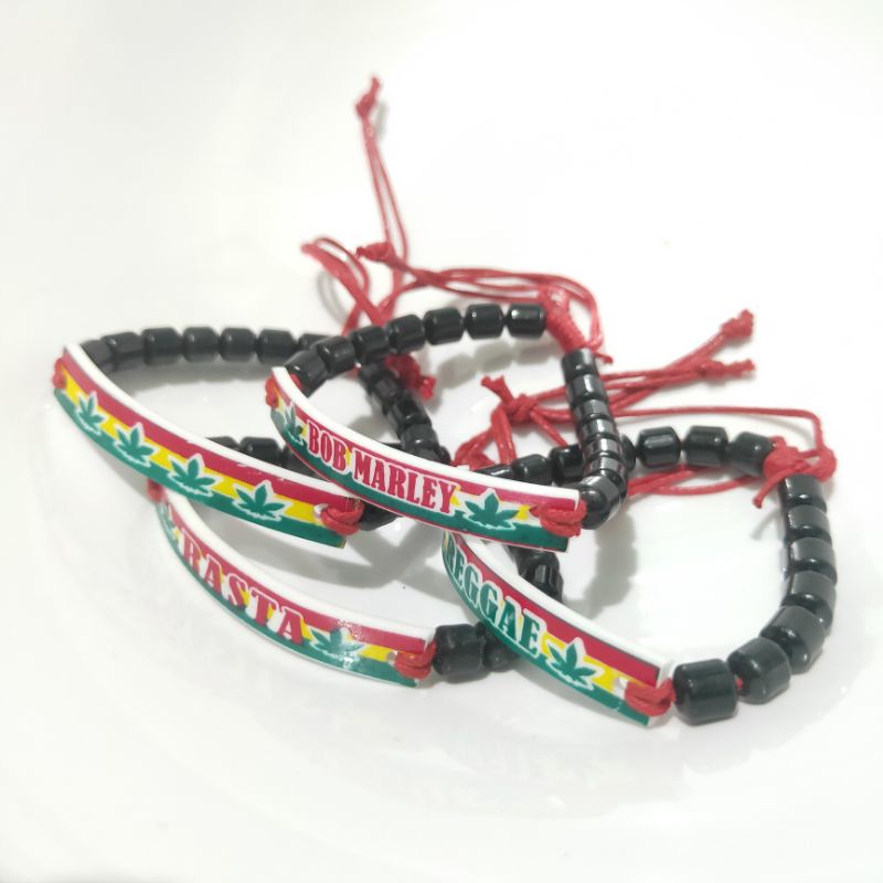 GELANG RASTA REGGAE UYE / PRIA WANITA ANAK / AKSESORIS TANGAN