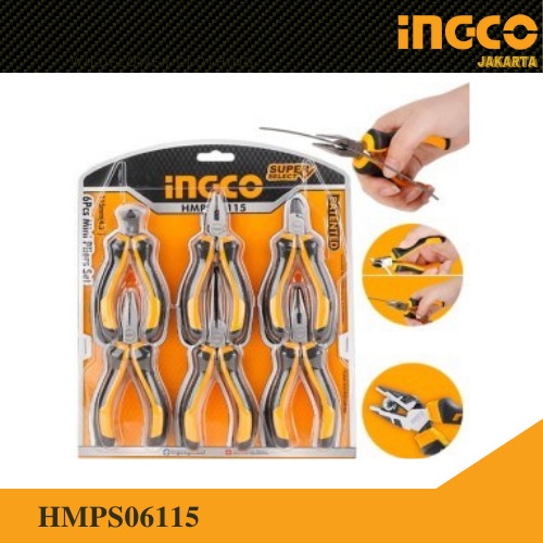 Ingco Tang Mini Set 6 Pcs 4.5&quot; HMPS06115 Tang Hack 4.5 inch