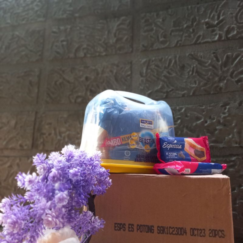 Jual espessia es potong + roti tawar free bread love | Shopee Indonesia