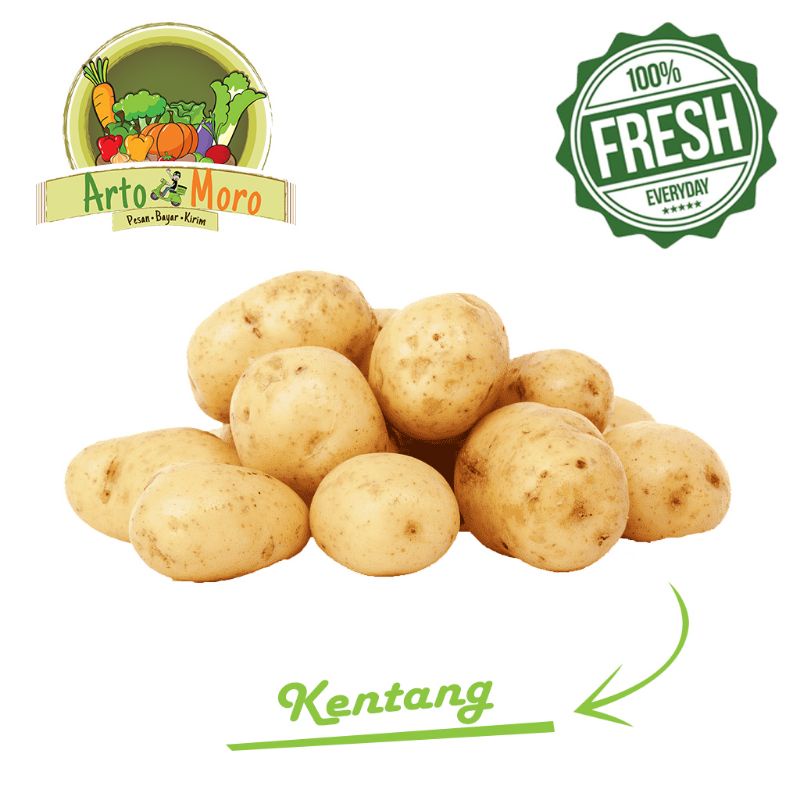 

KENTANG FRESH Sayur artomoro / 500 Gram