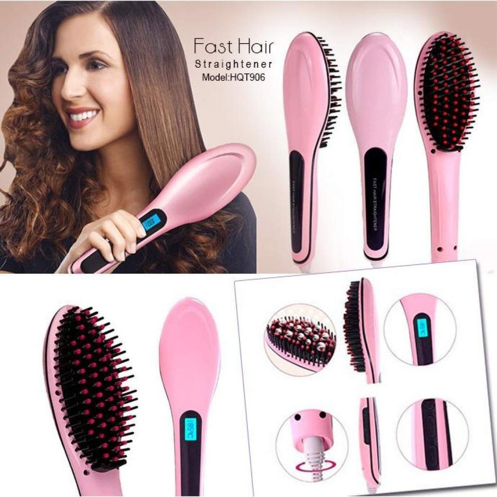 Catok sisir pelurus rambut HQT-906 / Fast hair straightener