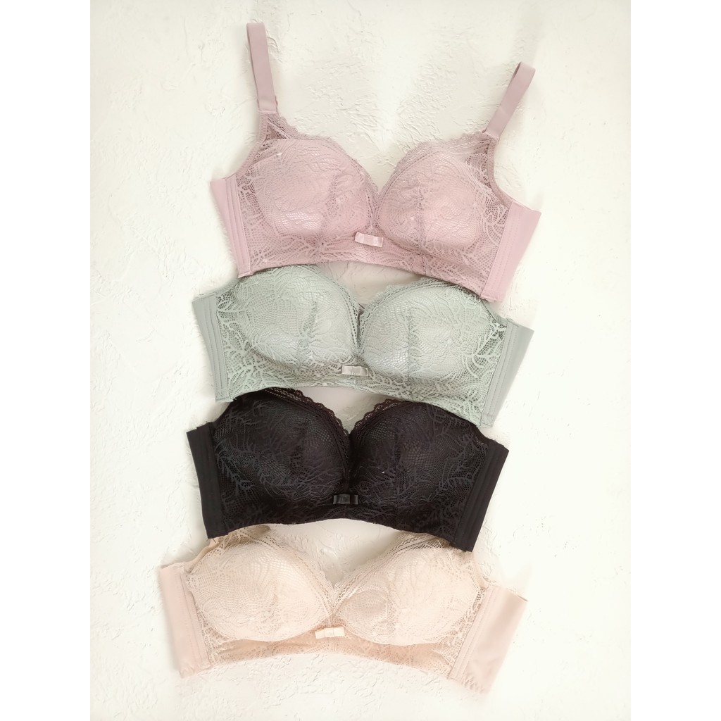 BRA WANITA / BH WANITA IMPORT / BH TANPA KAWAT  MOTIF BROKAT FASHION 3660