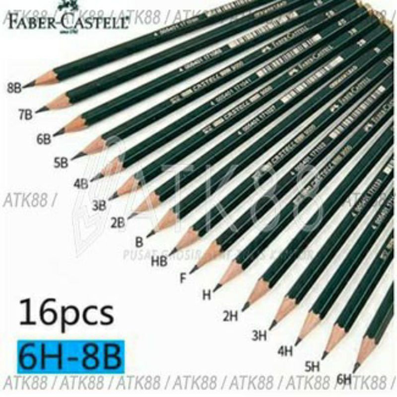 

Ready 2B,3B,dan 3H Pensil Faber Castell