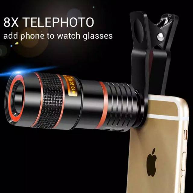 Teleskop Handphone 8 x Telephoto Magnified Zoom / Teropong Premium