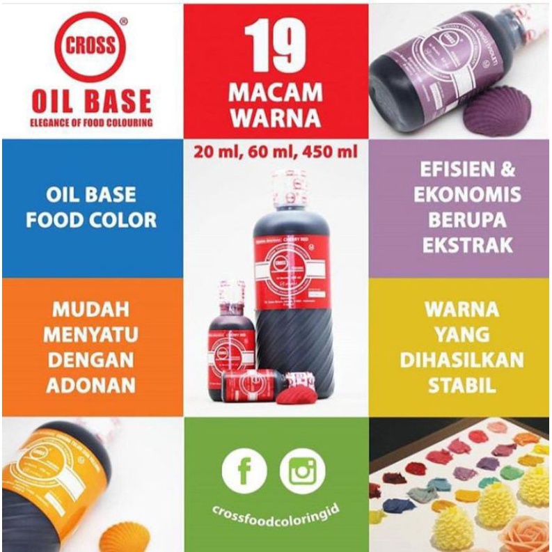 

Pewarna Makanan Halal CROSS 60ml