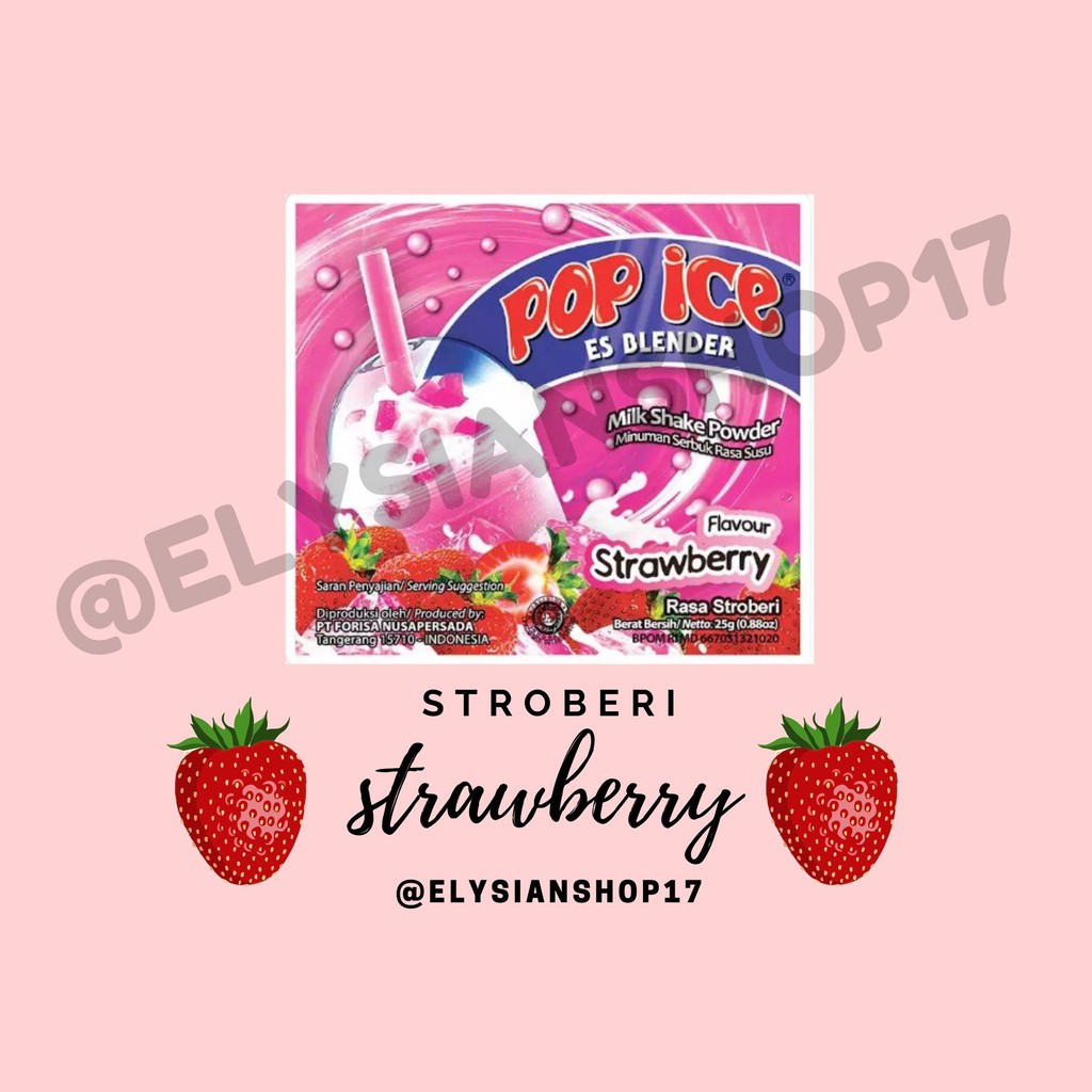 

Pop Ice Strawberry / Stroberi 1 Sachet