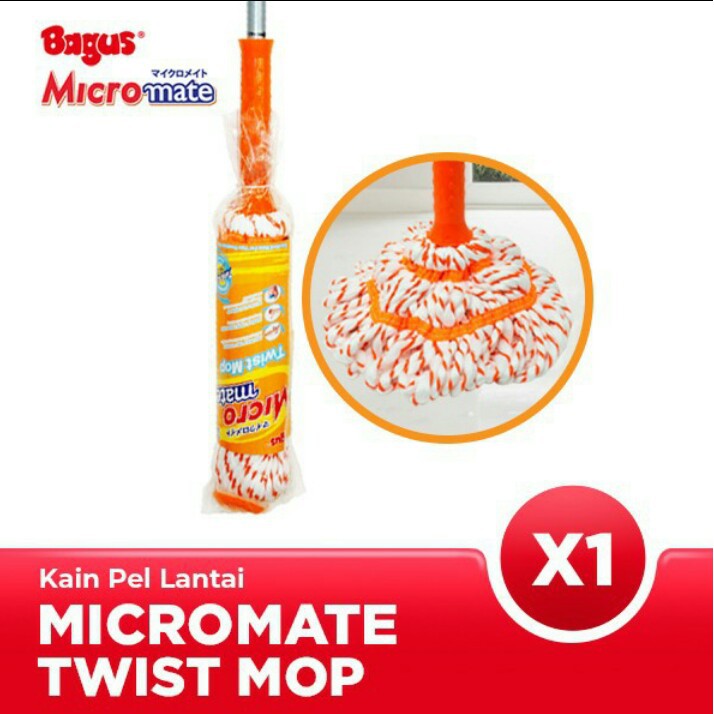 Twist Mop Set Alat Pel Kain Pel Lantai BAGUS Micromate 305