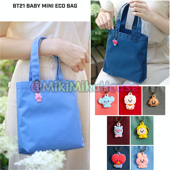 OFFICIAL BT21 BABY MINI ECO BAG MONOPOLY TAS ORI BTS BACKPACK TOTE PLASTIK PLASTIC TRAVEL KOREA