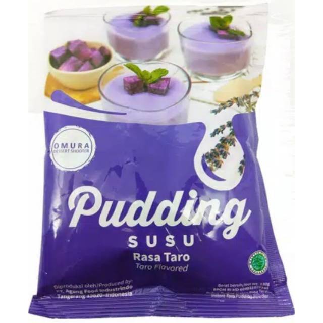 

Puding susu taro