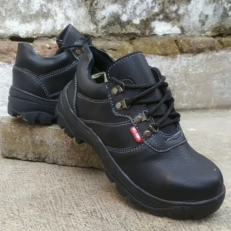 sepatu safety gaul king SKN kickers kulit omega impor ujung  kerja pabrik kitchen kantor dapur murah