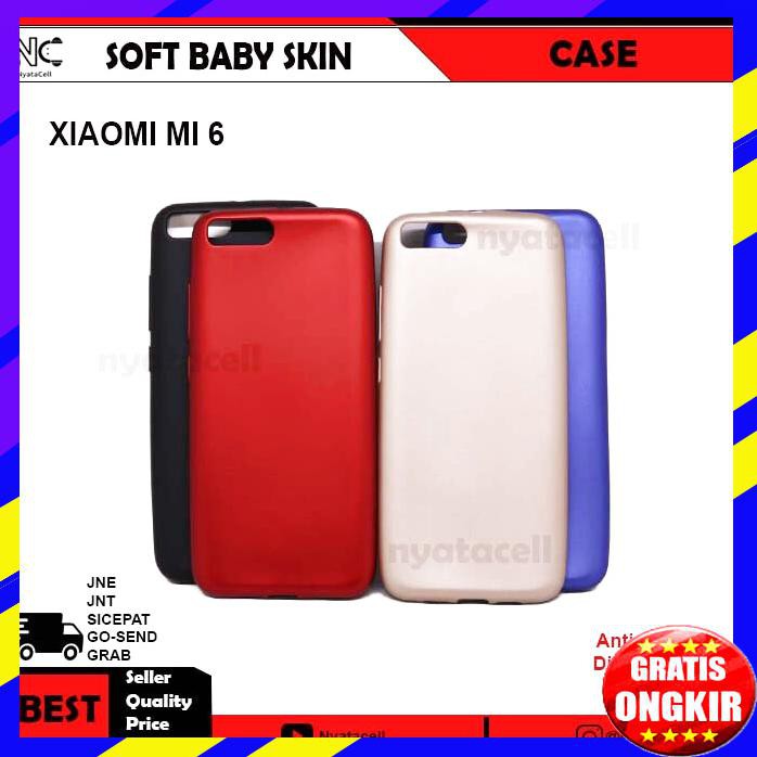 ACC HP XIAOMI MI 6 MI6 SOFTCASE BABY SKIN SOFT ANTI MINYAK SOFTCASE
