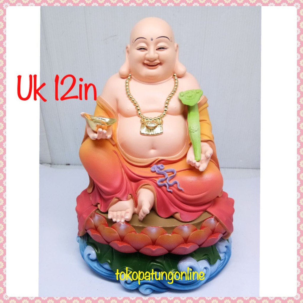 Patung Buddha Maitreya Julaihut 12in M012