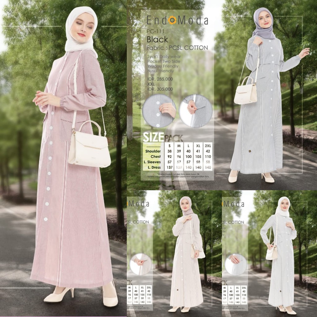 Jual Gamis Endomoda Pc 111 Indonesia Shopee Indonesia