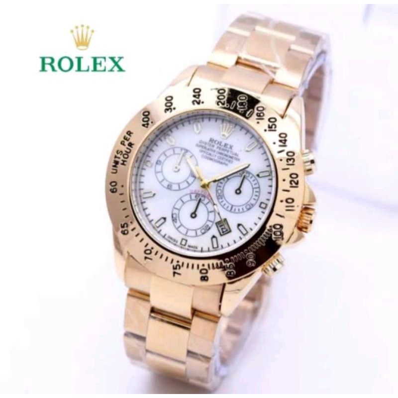 Jam Tangan Pria Rolex Daytona Chrono Variasi Tanggal Aktif Bisa (COD)