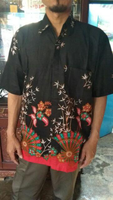Couple Batik Kipas Seragam Atasan Kantor