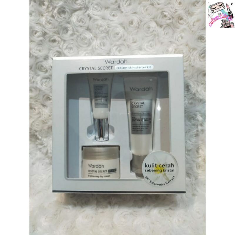 ☃Cutezz_Ching1☃Wardah Crystal Secret Radiant Skin Starter Kit - Ukuran Mini/Travel Size