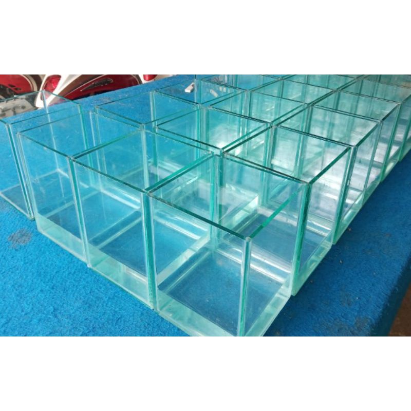 Aquarium Mini / Soliter Ikan Cupang/Ikan Hias ukuran 30x15x25