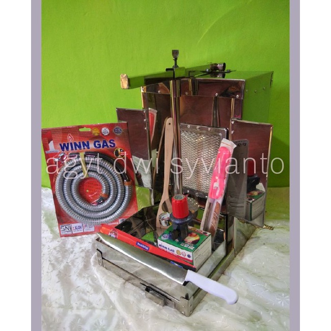 burner kebab 2 kg mesin kebab 2 kg panggangan kebab 2 kg 1set