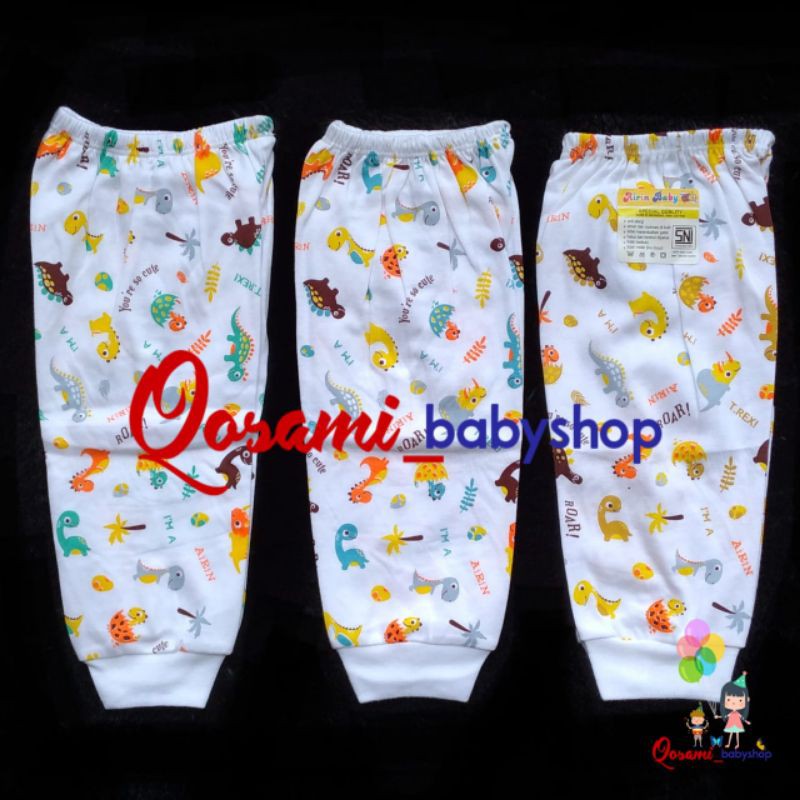 AIRIN 3 pcs Celana Panjang Bayi Newborn Motif SNI