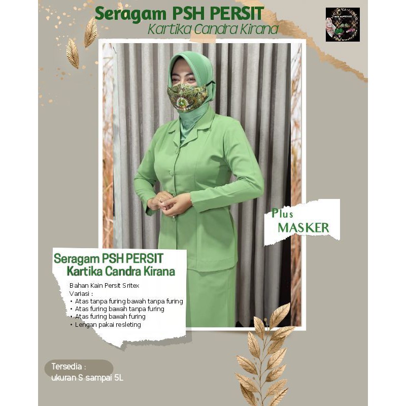 Seragam PSH Persit Kartika Candra Kirana Kain Sritex FREE MASKER jahitan halus dan rapi harga termurah