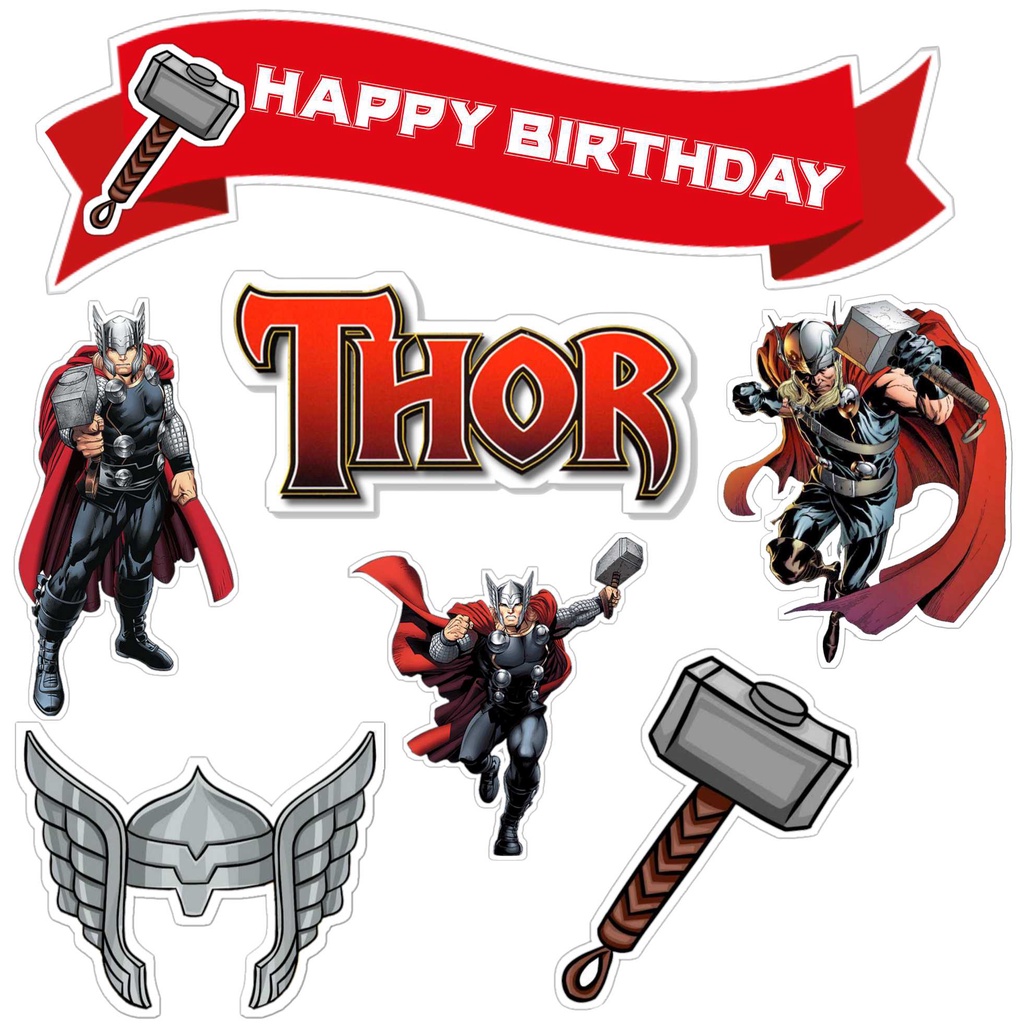

TOPPER CAKE ULANG TAHUN / HIASAN KUE THOR