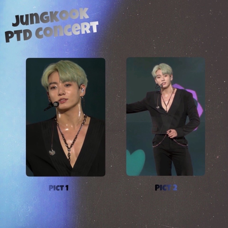 pc photocard lenticular holo jungkook BTS PTD Concert