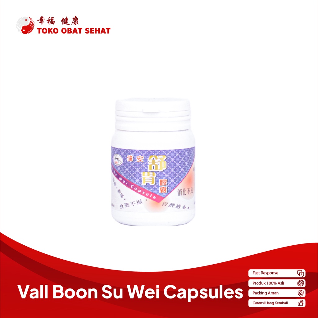 VALL BOON SU WEI CAPSULE obat maag kronis - asam lambung - gastritis herbal