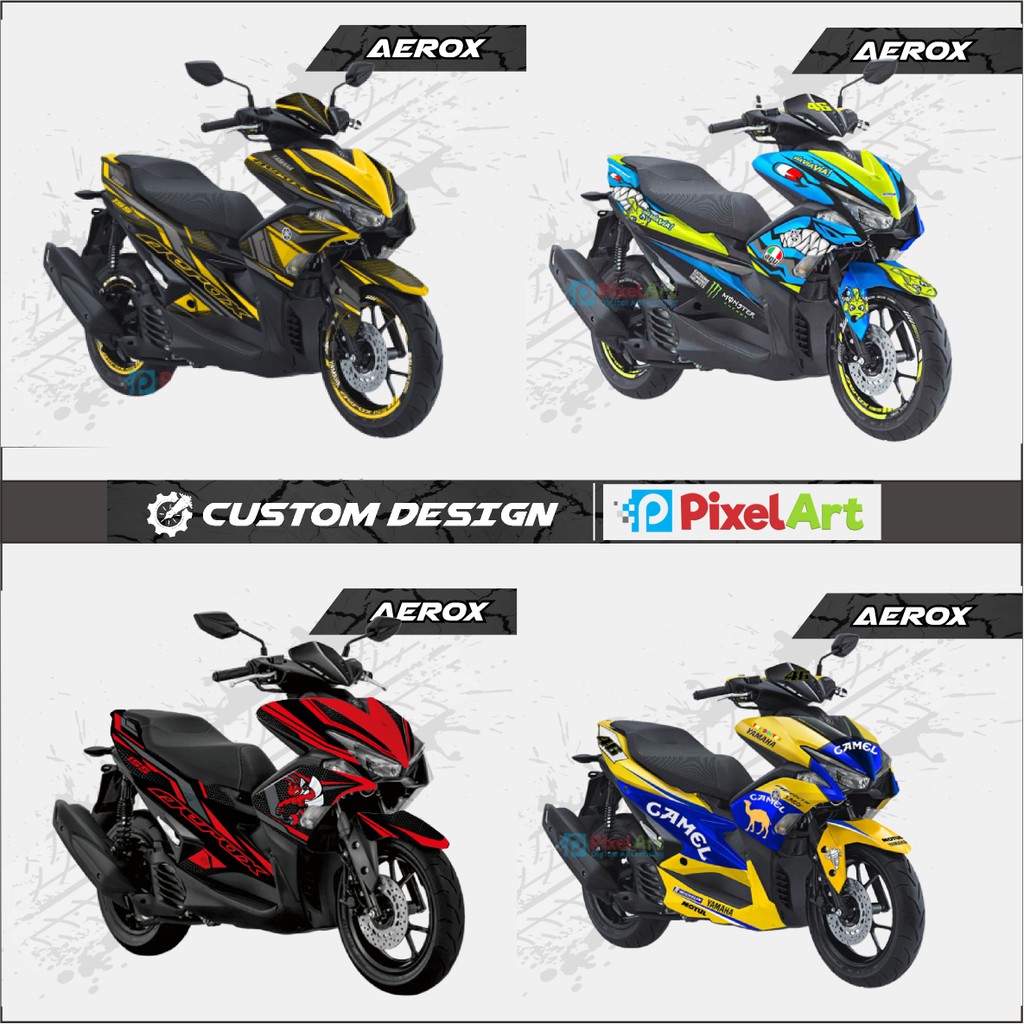 Sticker Decal Motor Yamaha Aerox Full Body Custom Premium Quality