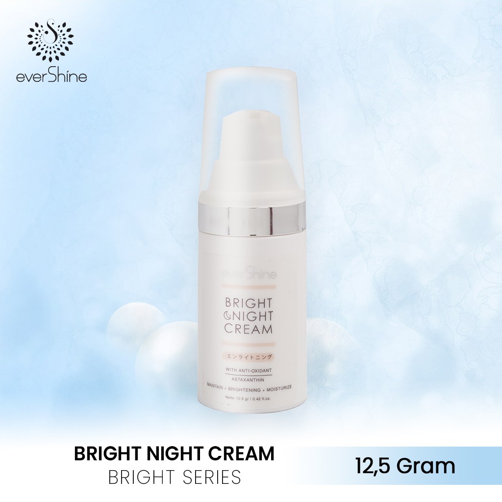 

[BISA COD] EVERSHINE BRIGHT NIGHT CREAM ANTI AGING & MENYAMARKAN JERAWAT 100% ASLI BPOM DAN MUI