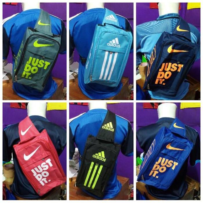 Tas sepatu futsal / bola selempang nike