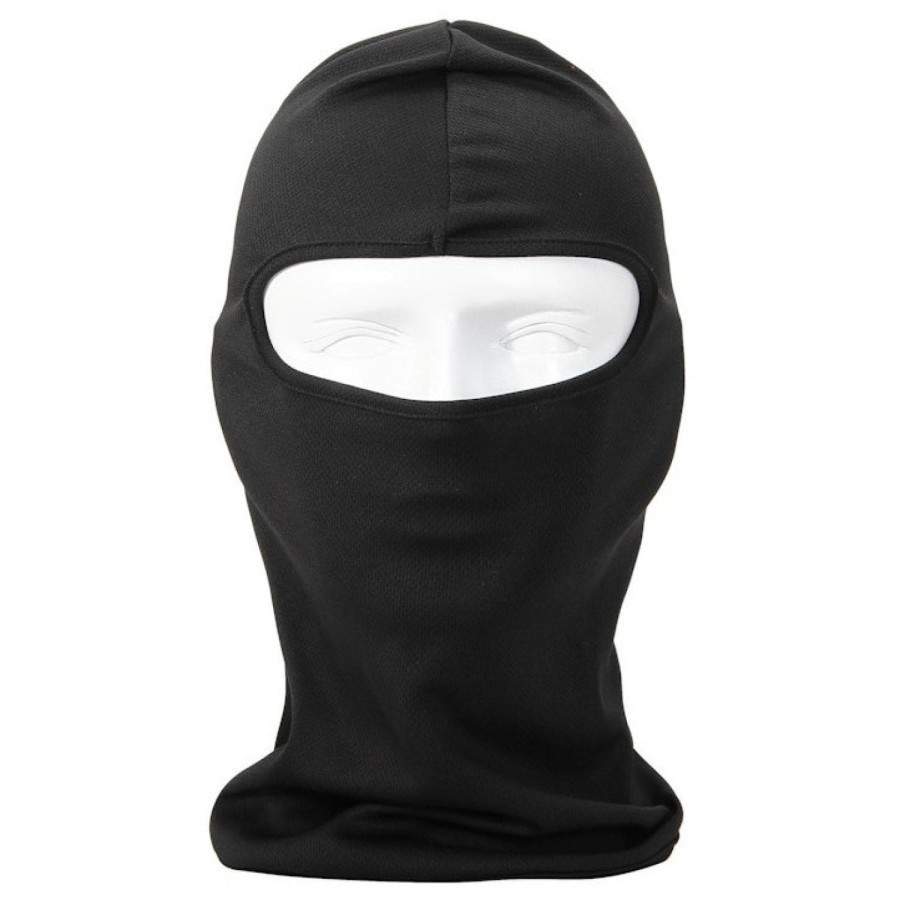 Masker Motor Ninja Balaclava Polos Hitam Full Face Pelindung Muka Helm Motor Biker Skull