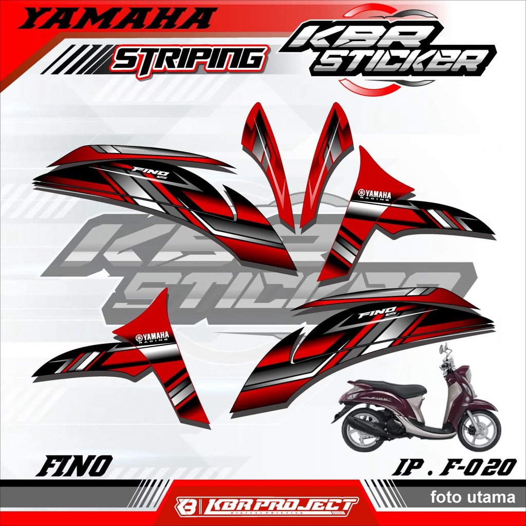 (COD) STICKER STRIPING FINO -  STICKER STRIPING MOTOR FINO.20