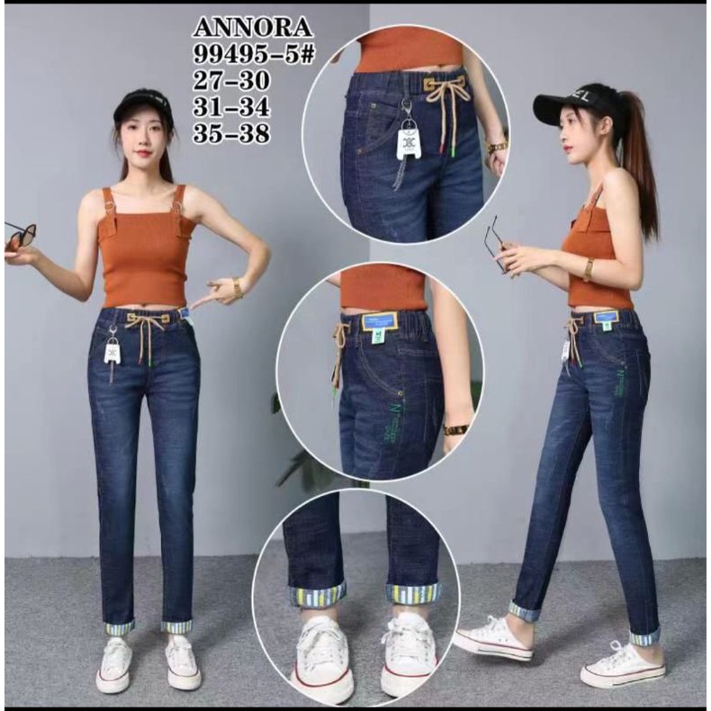 ANNORA JEANS ukuran jumbo