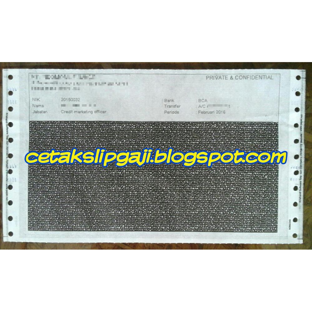 PROMO Cetak Slip Gaji Carbonized Paper 3ply akhr tahun 40%sale