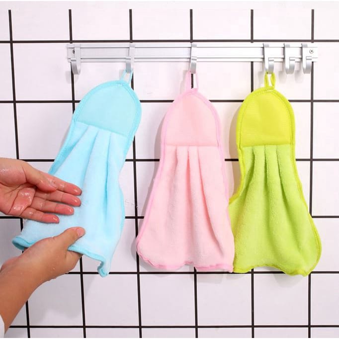 Lap Tangan Handuk Polos Motif / Hand Towel Wastafel / Kain Lap Dapur / Kain Lap Tangan