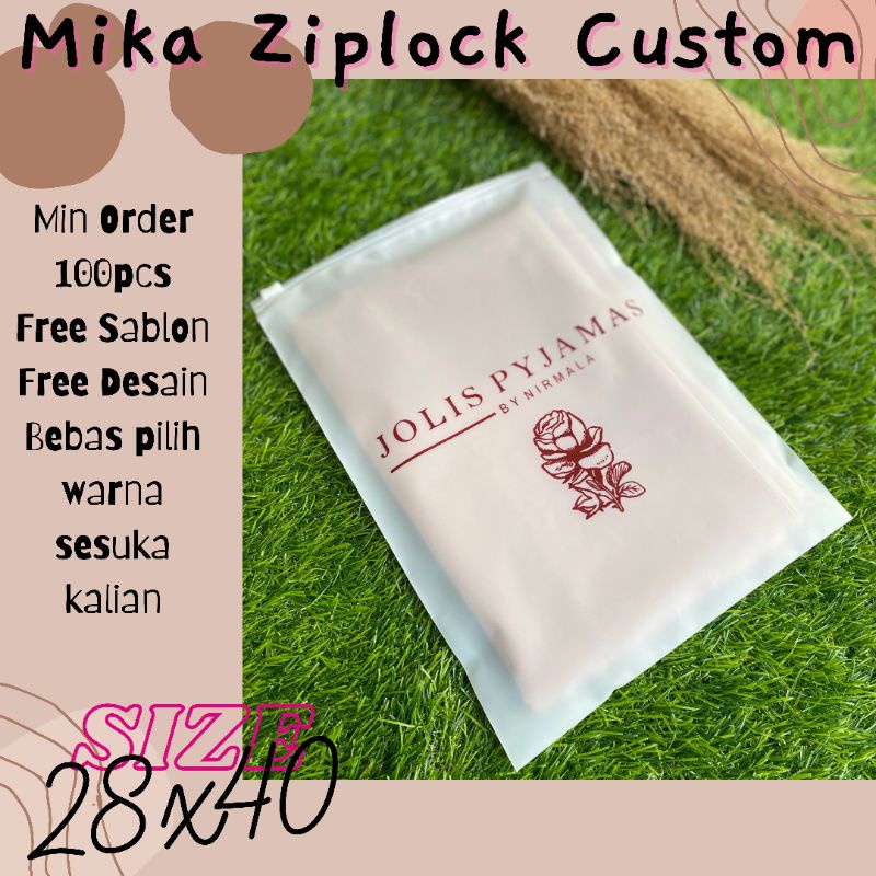 

POUCH HIJAB/ZIPLOCK CUSTOM LOGO/ZIPPER BAG/KEMASAN HIJAB/POUCH CUSTOM