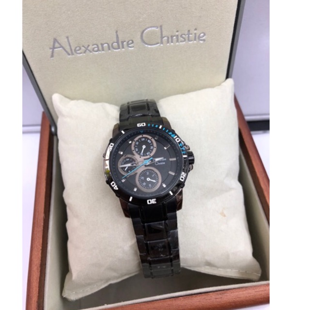 Jam tangan Alexander Christie 6473 black cewek