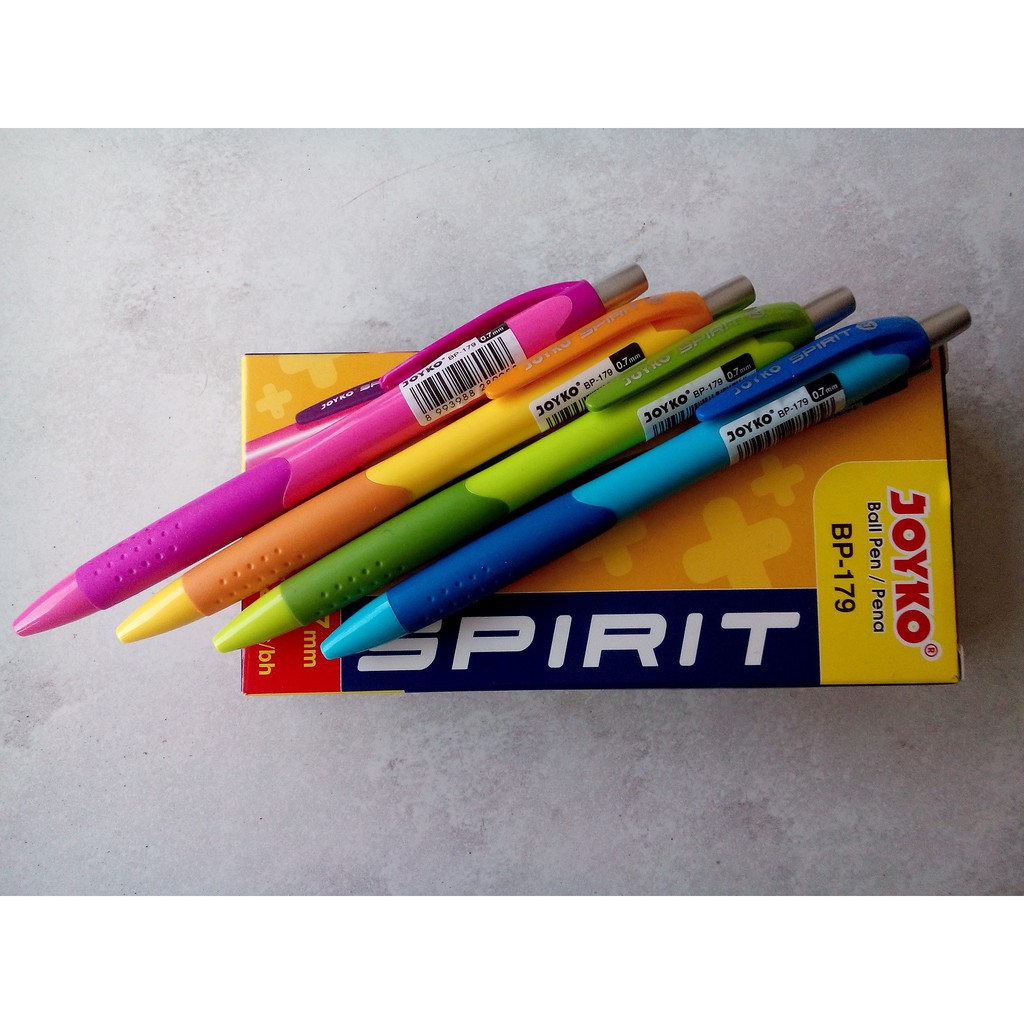 

ballpoint -pen- bolpen joyko SPIRIT warna warni