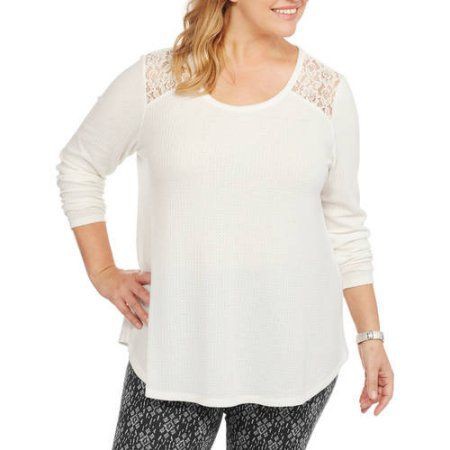 Blus kaos atasan lengan panjang aksen brokat pundak jumbo bigsize L XL XXL