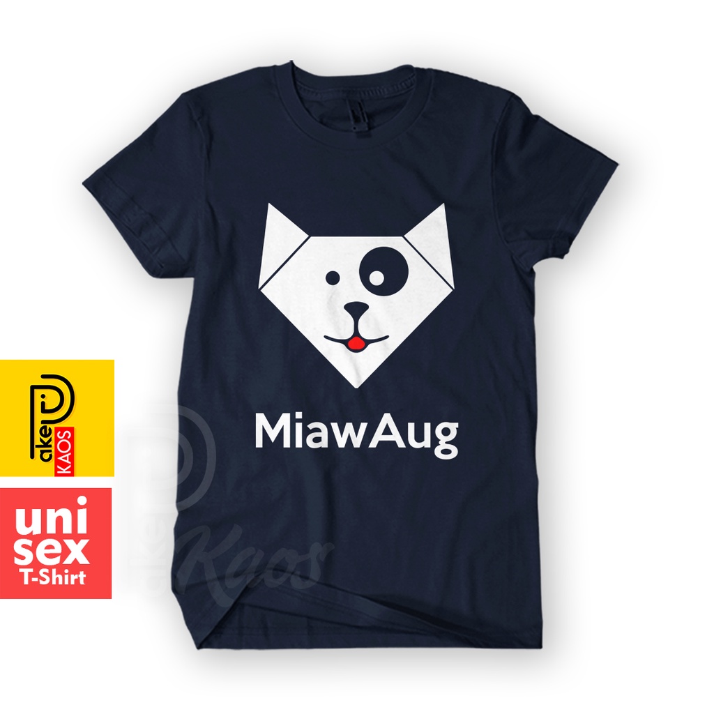 Kaos Pria MIAWAUG YOUTUBER CHANNEL GAME Dewasa Baju Atasan Unisex PakeKaos