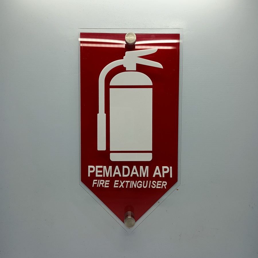 Sign Akrilik Pemadam Api 30x15