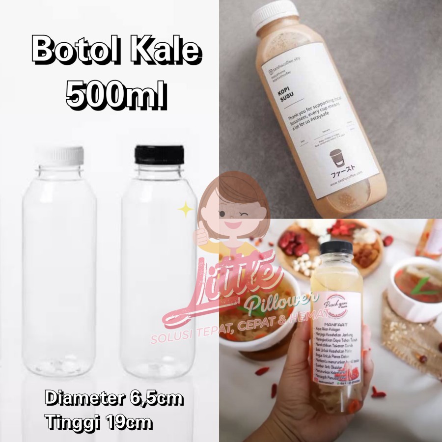 Botol Kale 500ml Tebal harga ekonomis - Botol Juice - Botol Kopi - botol juice sirup - botol