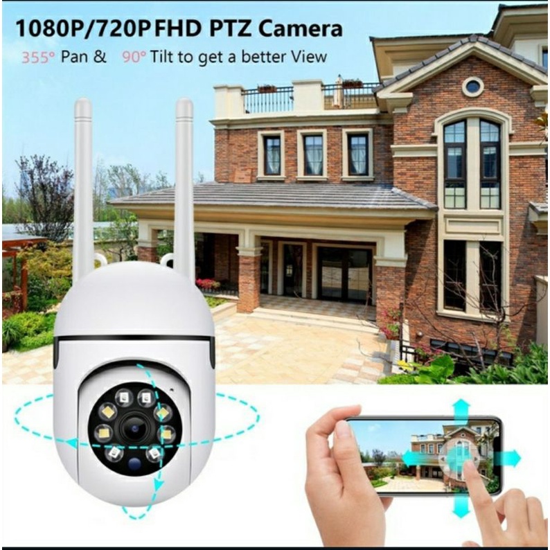IP CAM KAMERA V380 PTZ MINI 8MP CCTV WIRELESS/HASIL TERJAMIN BAGUS