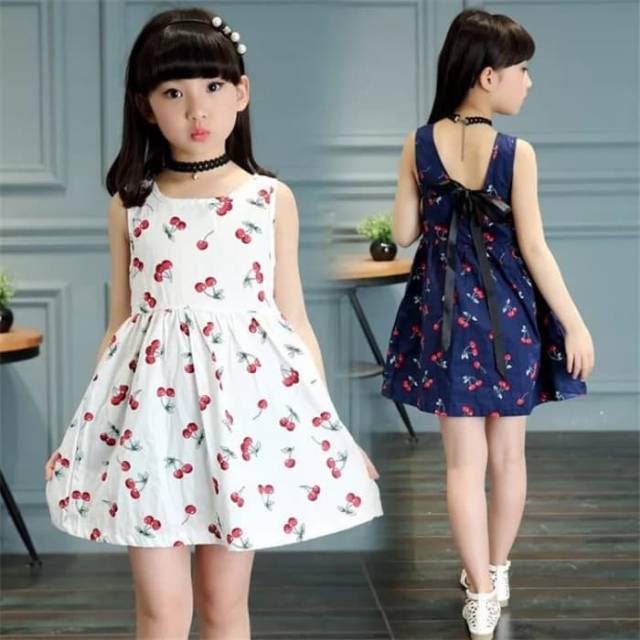 Gaun Casual Pesta Anak Perempuan - Dress Party Kids Cewek Terusan