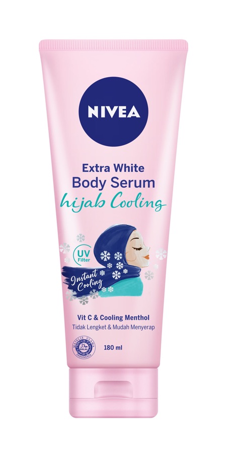 Nivea Extra White Body Serum Hijab Cooling 180ml