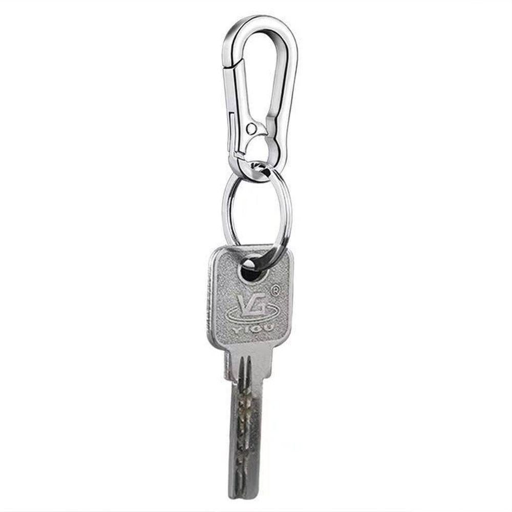 QUINTON Gantungan Kunci Mobil Wanita Universal Keyfob Aksesoris Classic Metal Anti Karat Key Holder